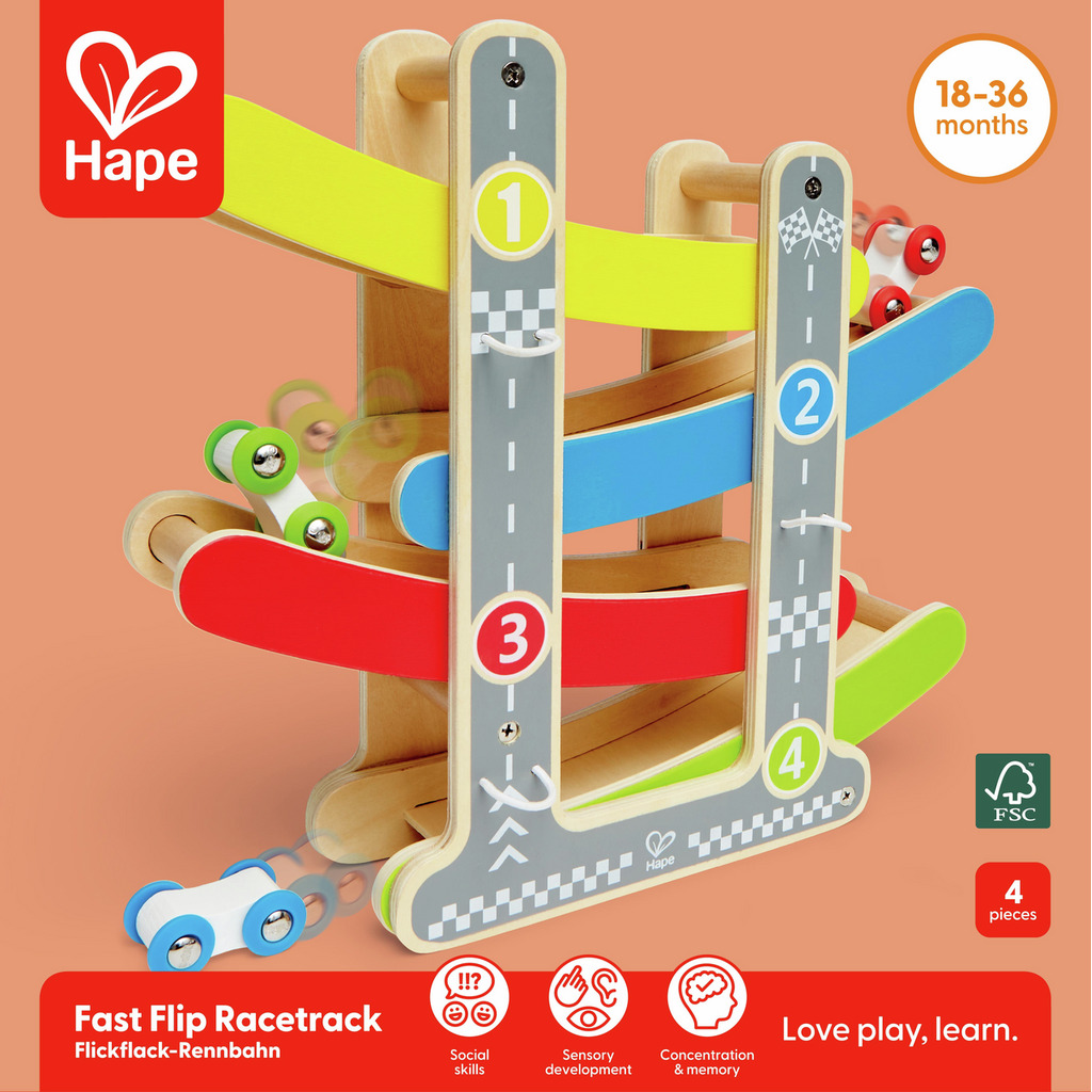 Circuito Coche De Carreras - Hape - Imagen 5