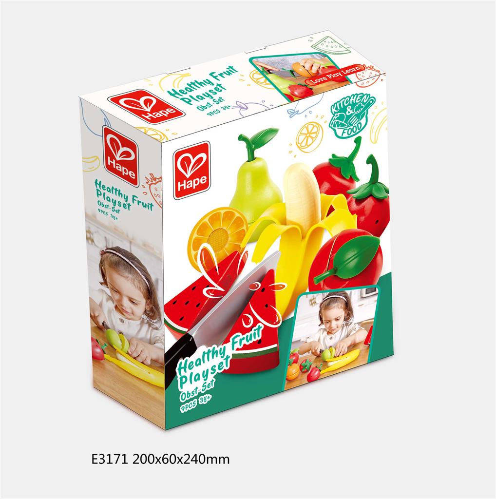 Juego de Frutas de Juguete para Cortar – Incluye cuchillo y frutas realistas Hape - Imagen 2