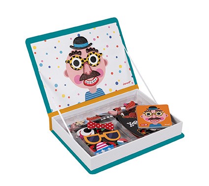 Magneticbook Crazy Face Chicos - Janod - Imagen 2