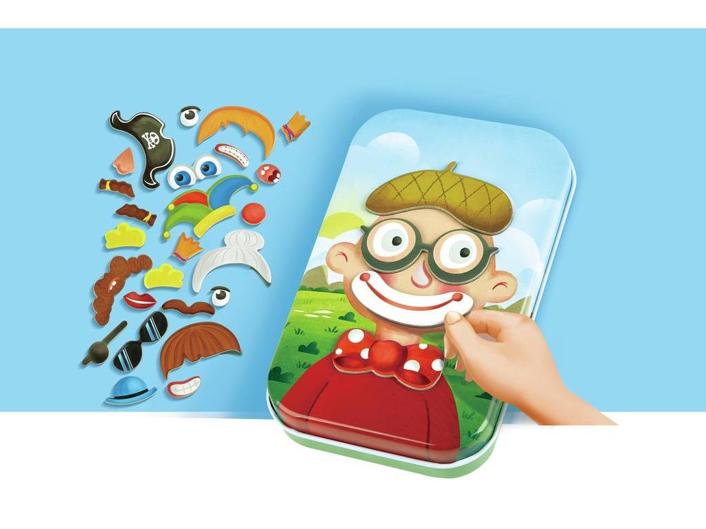 MiniLata Caras Magneticas Divertidas - Hape - Imagen 2