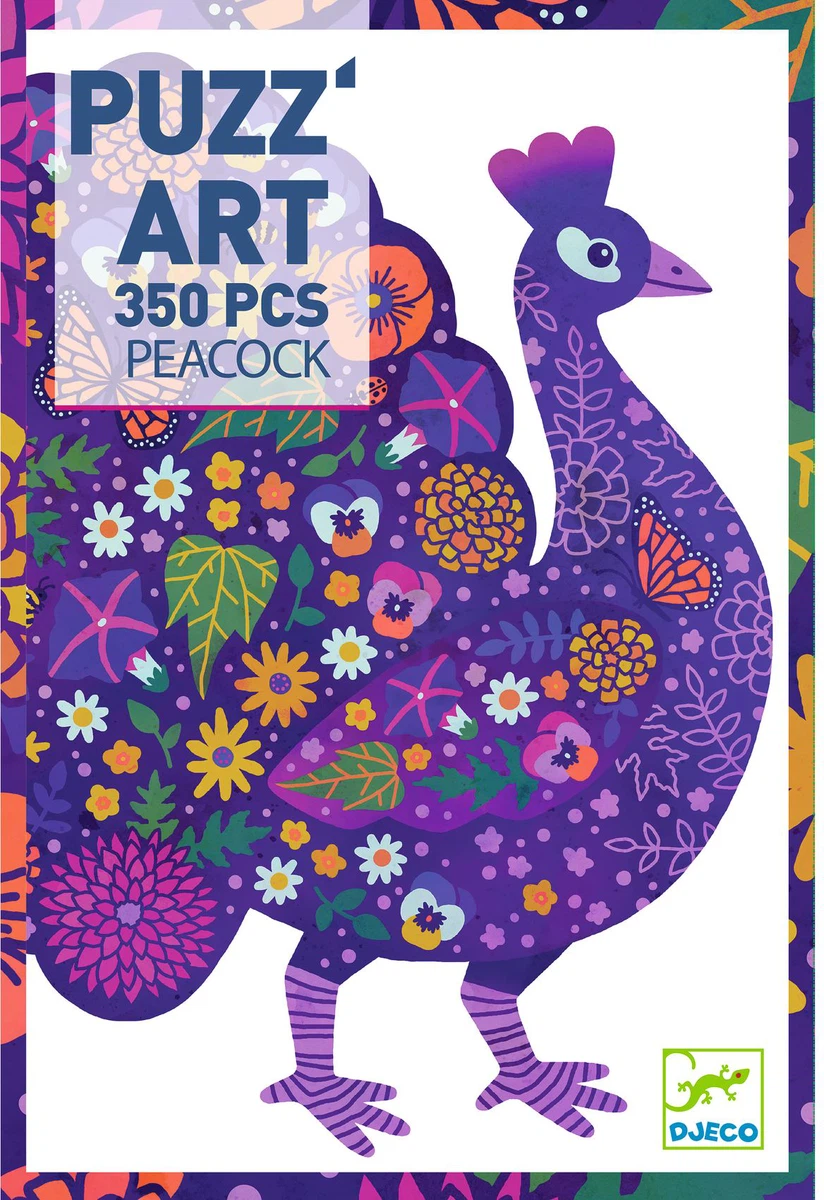 puzzle art pavo