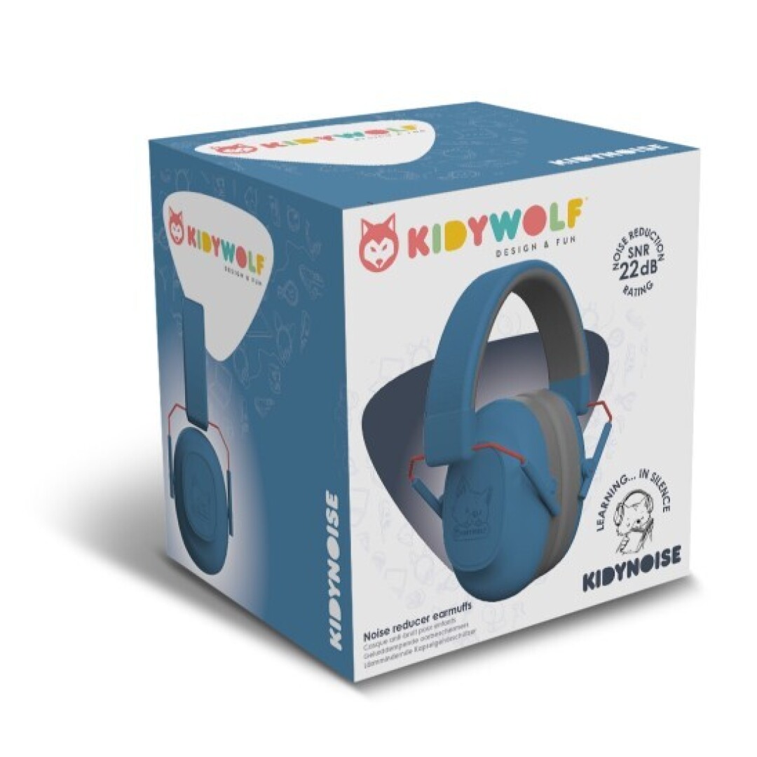 Kidynoise Cascos Antirruido Azul - Kidywolf