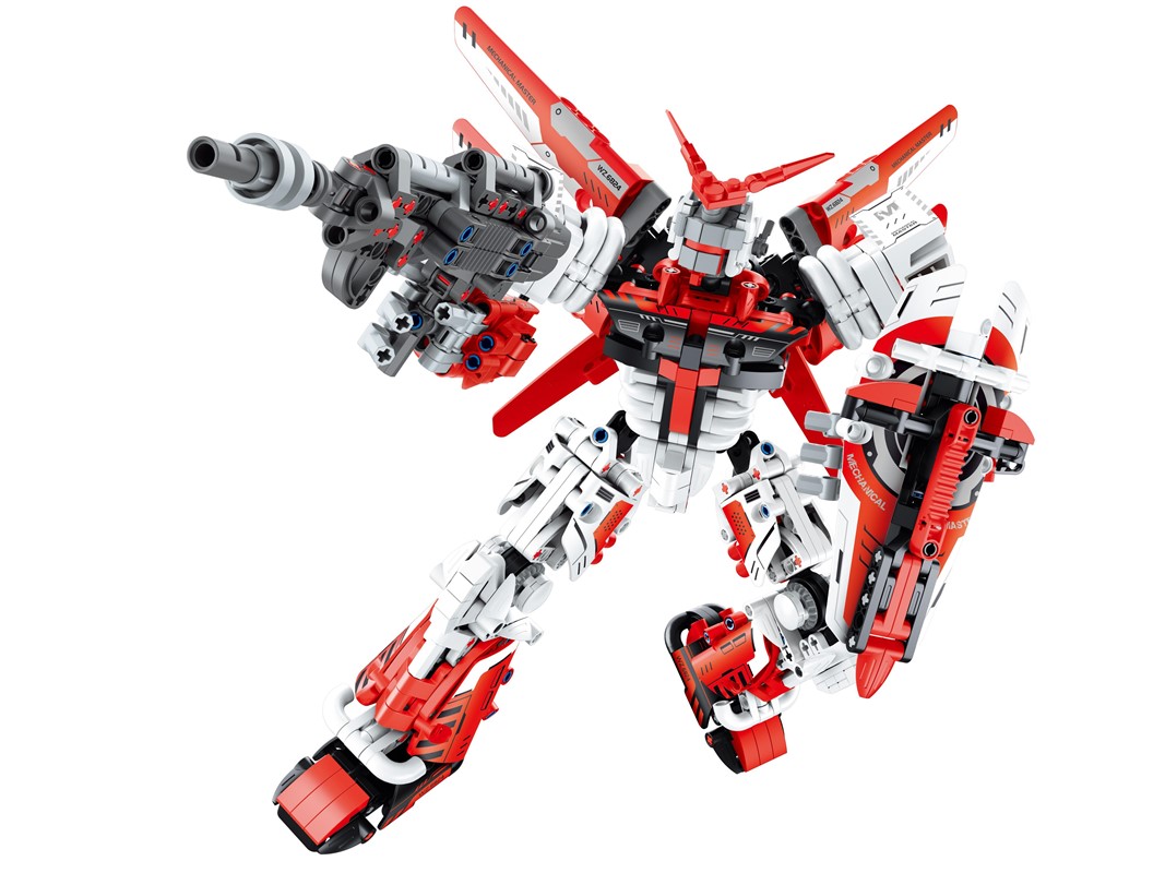 Soldado Mecanico Rojo 1100 Piezas - Juego de Construccion - iMMaster - Imagen 2