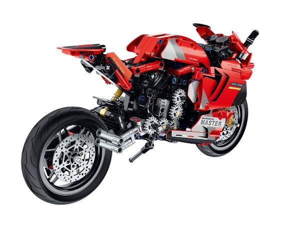 Motocicleta Roja 557 Piezas - Juego De Construccion - iMMaster - Imagen 3