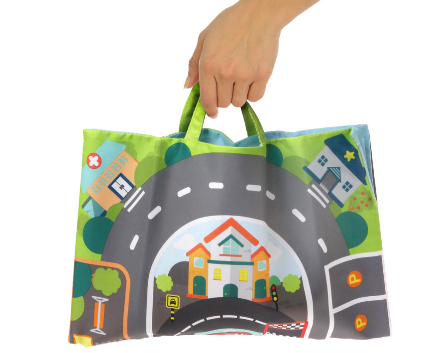 Juego Coches Blanditos Para Bebe Portatil - Kiokids - Imagen 3