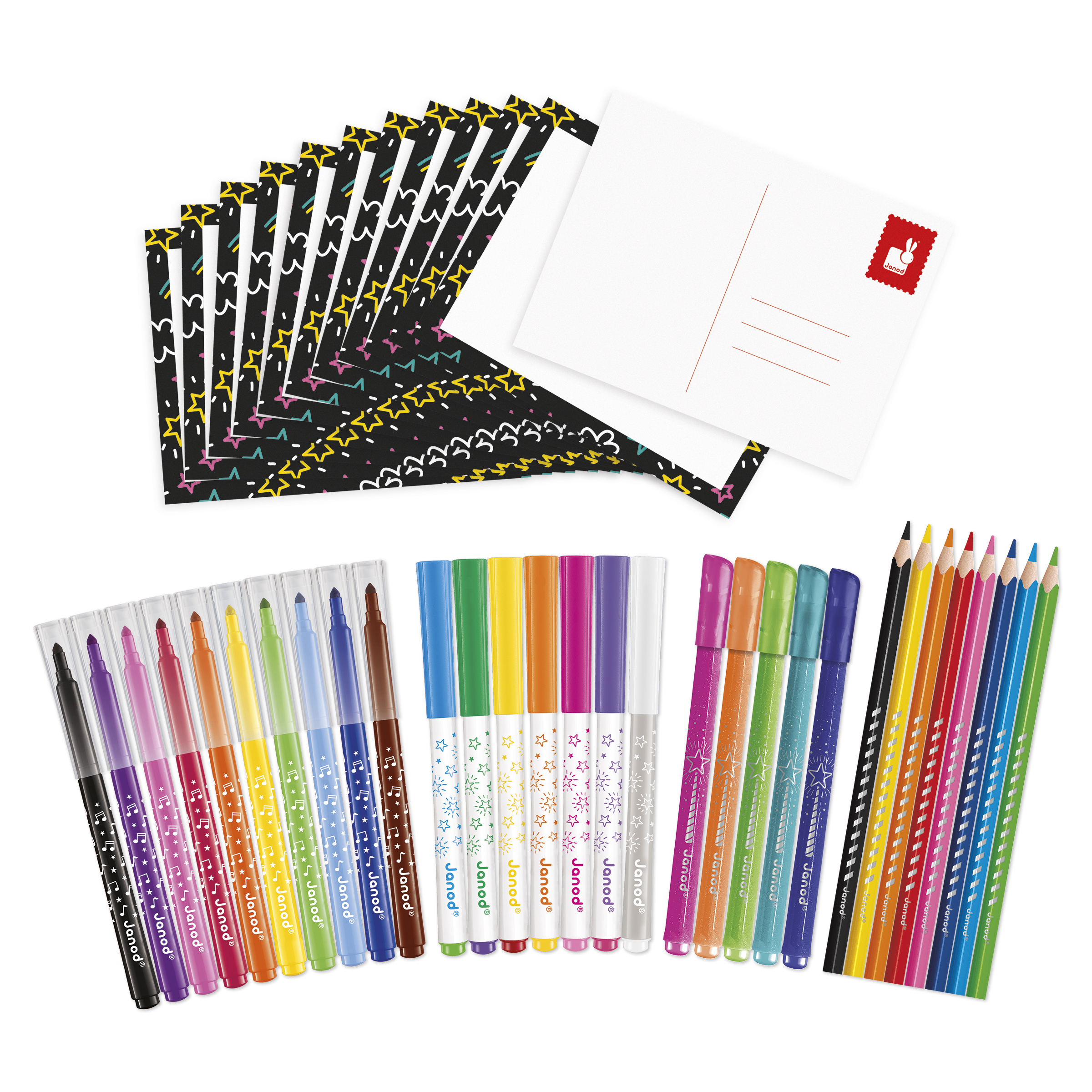 Estuche Para Colorear 42 Ud. - Janod - Imagen 2