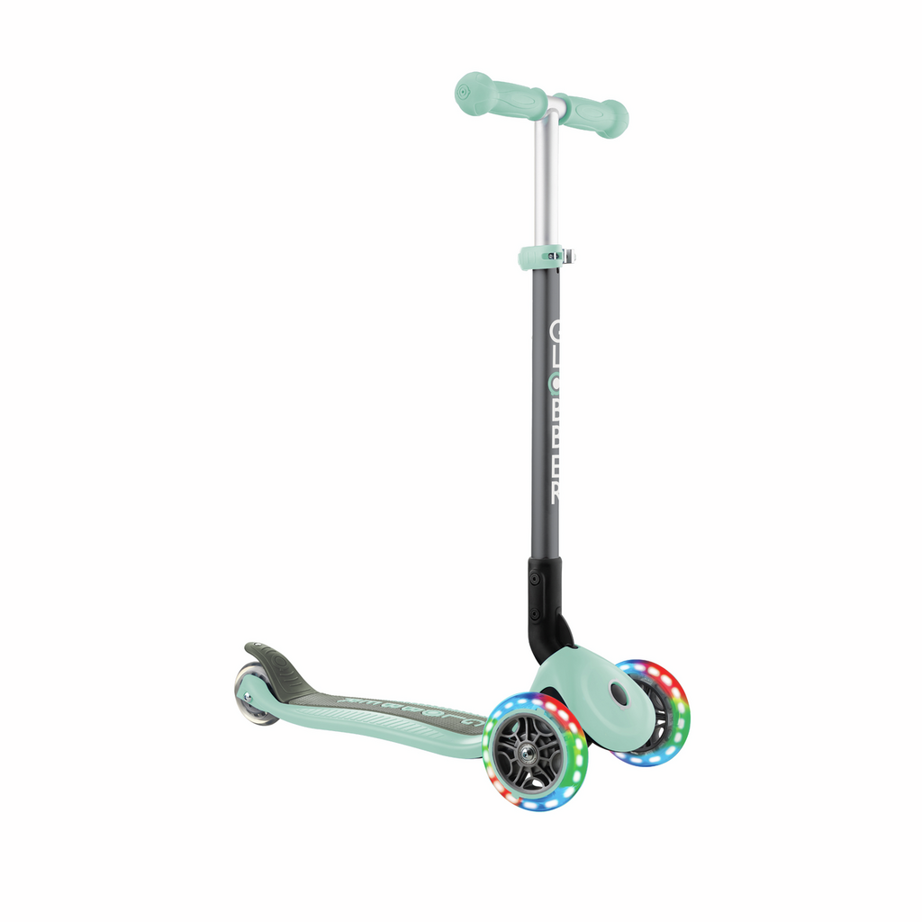 globber_patinete_primo_foldable_luces_menta globber_patinete_primo_foldable_luces_menta