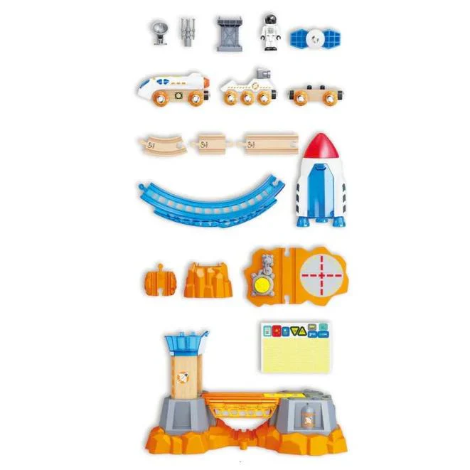 Set Ferroviario de Lanzamiento En Marte - Hape - Imagen 6