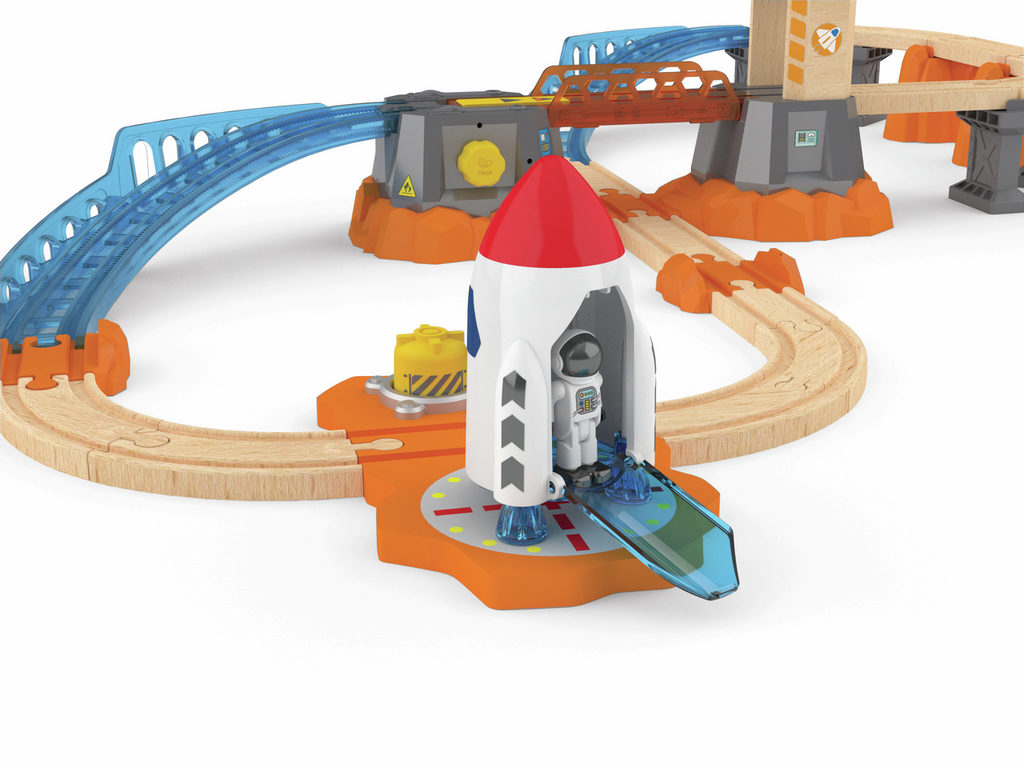 Set Ferroviario de Lanzamiento En Marte - Hape - Imagen 4