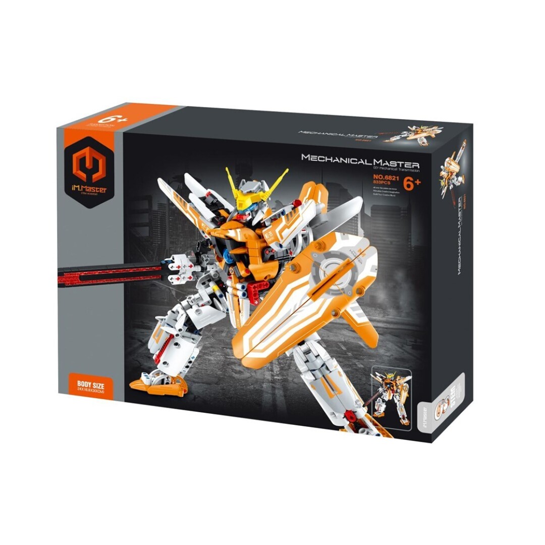 immaster-soldado-mecanico-naranja-833-piezas-juego-de-construccion immaster-soldado-mecanico-naranja-833-piezas-juego-de-construccion