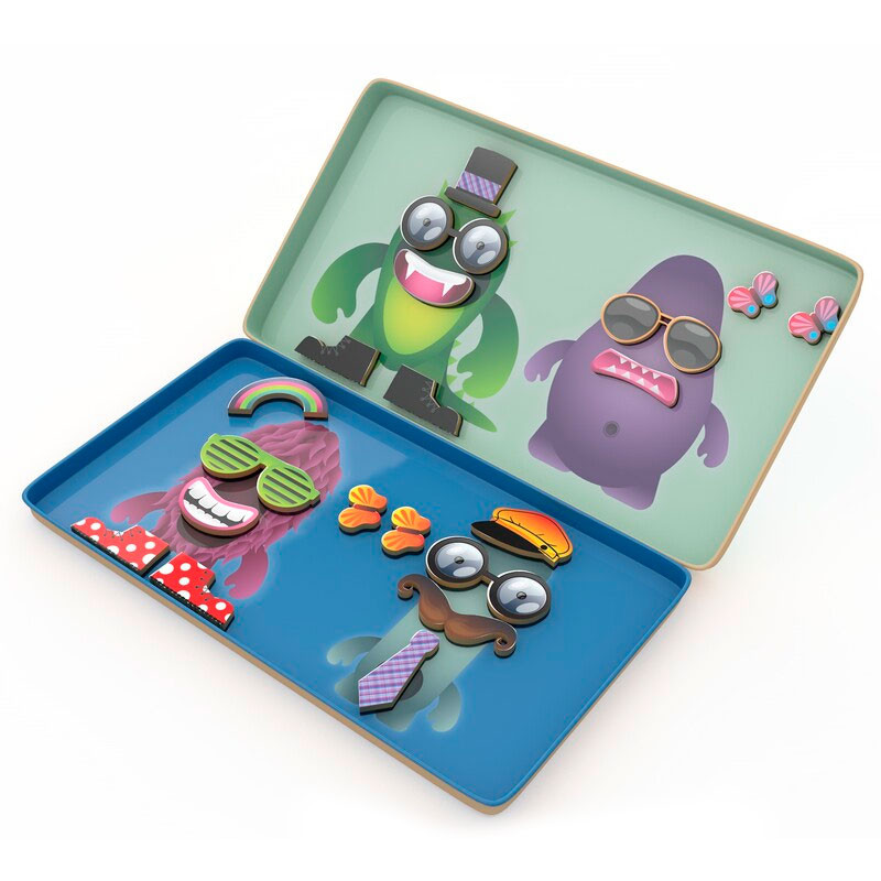 Fabrica De Monstruos Magnetico - Juego De Viaje - Imagen 2