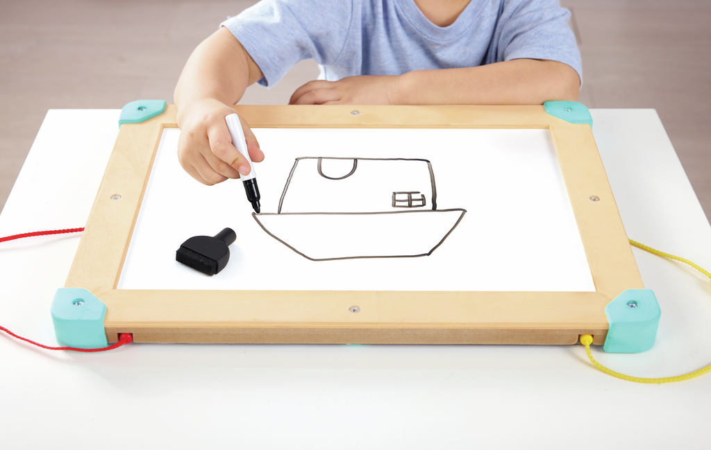 Laberinto Espacial Y Tablero De Tangram - Hape - Imagen 5