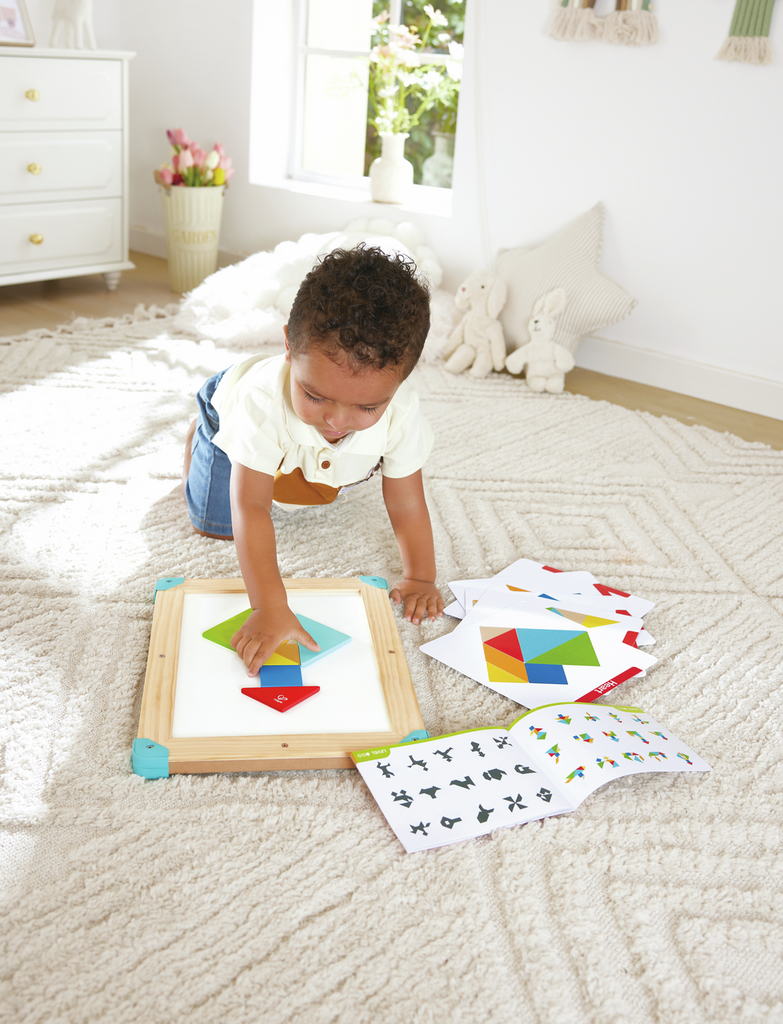 Laberinto Espacial Y Tablero De Tangram - Hape - Imagen 6
