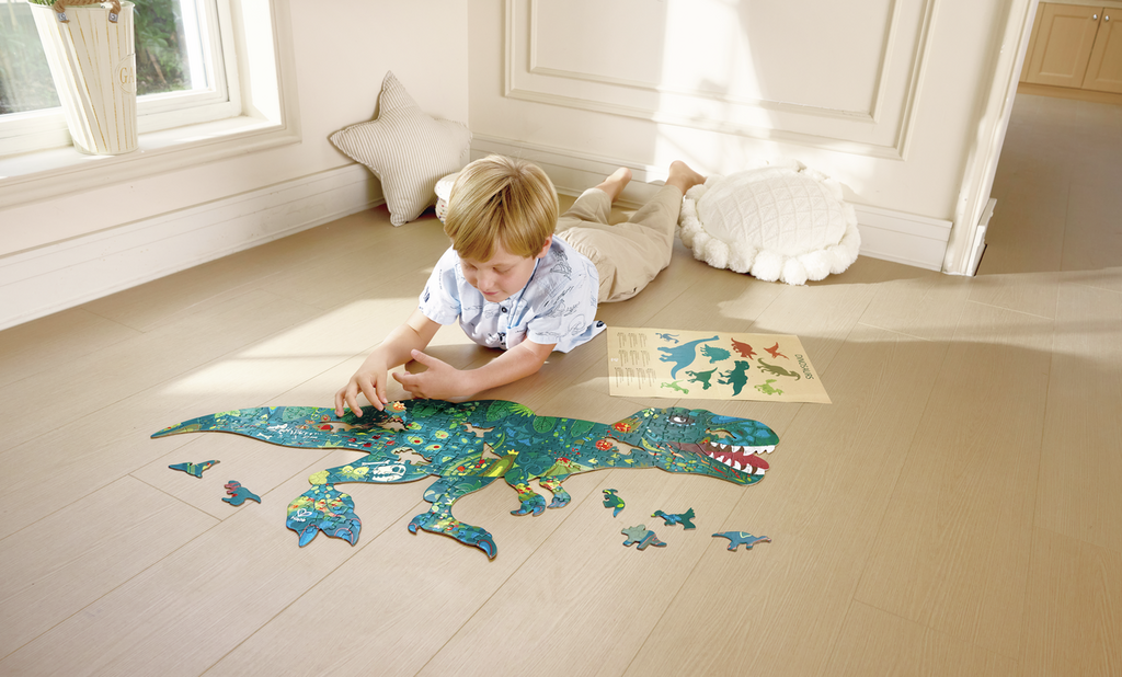 Puzzle Brillante Dinosaurios 200 pzas - Hape - Imagen 4