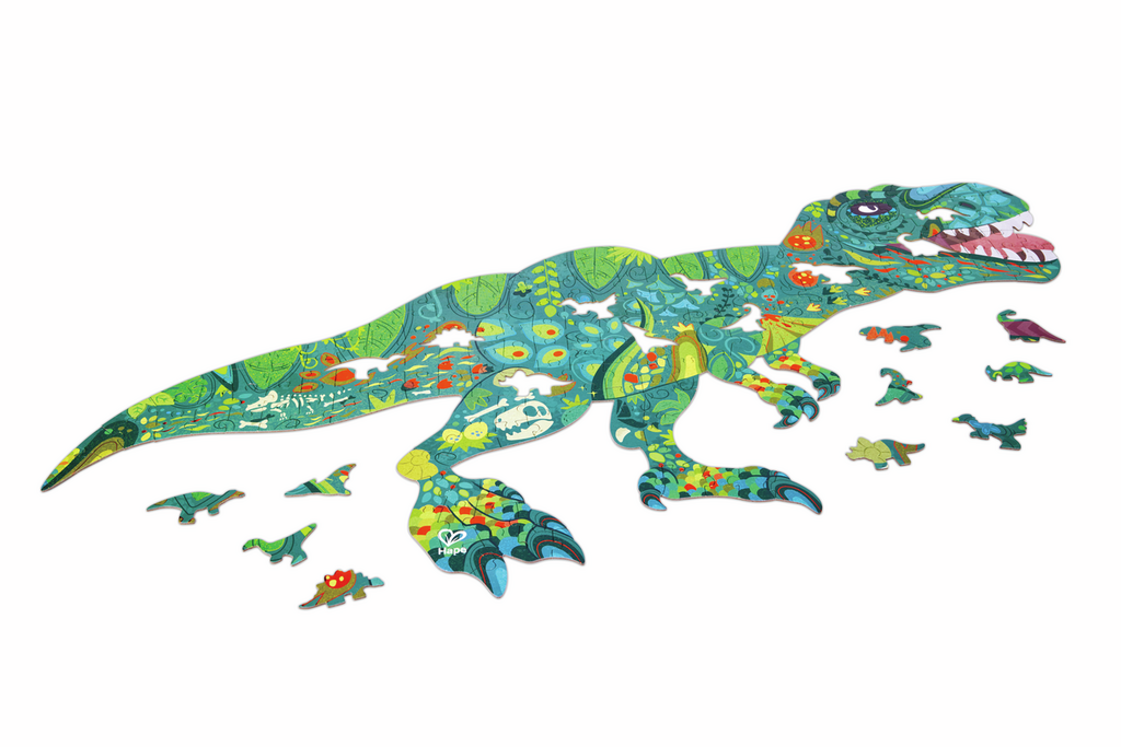 Puzzle Brillante Dinosaurios 200 pzas - Hape - Imagen 3