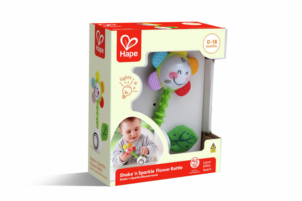 Sonajero De Flor Agita Y Brilla - Hape - Imagen 2