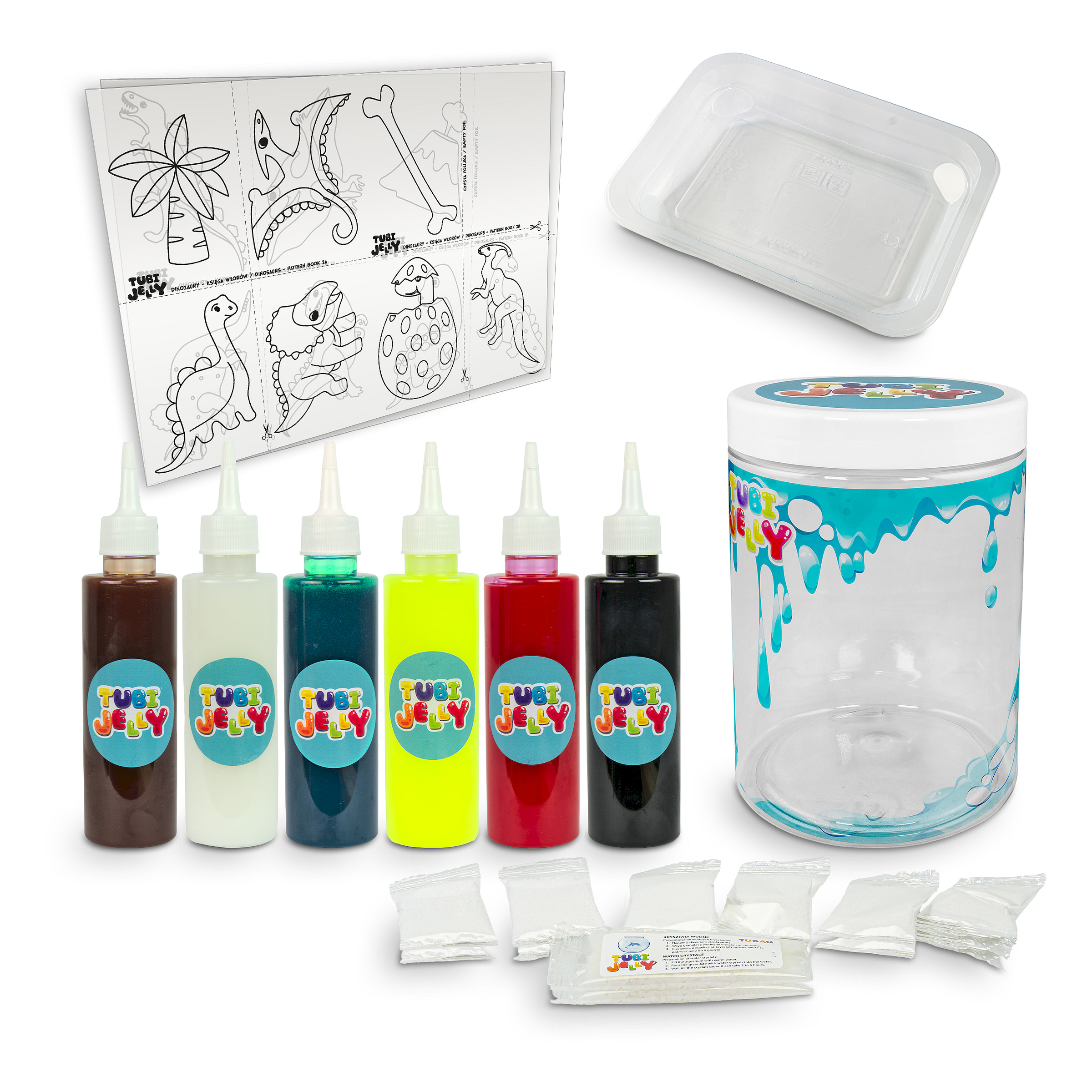 Conjunto Jelly 6 Colores Dinos - Tuban - Imagen 2