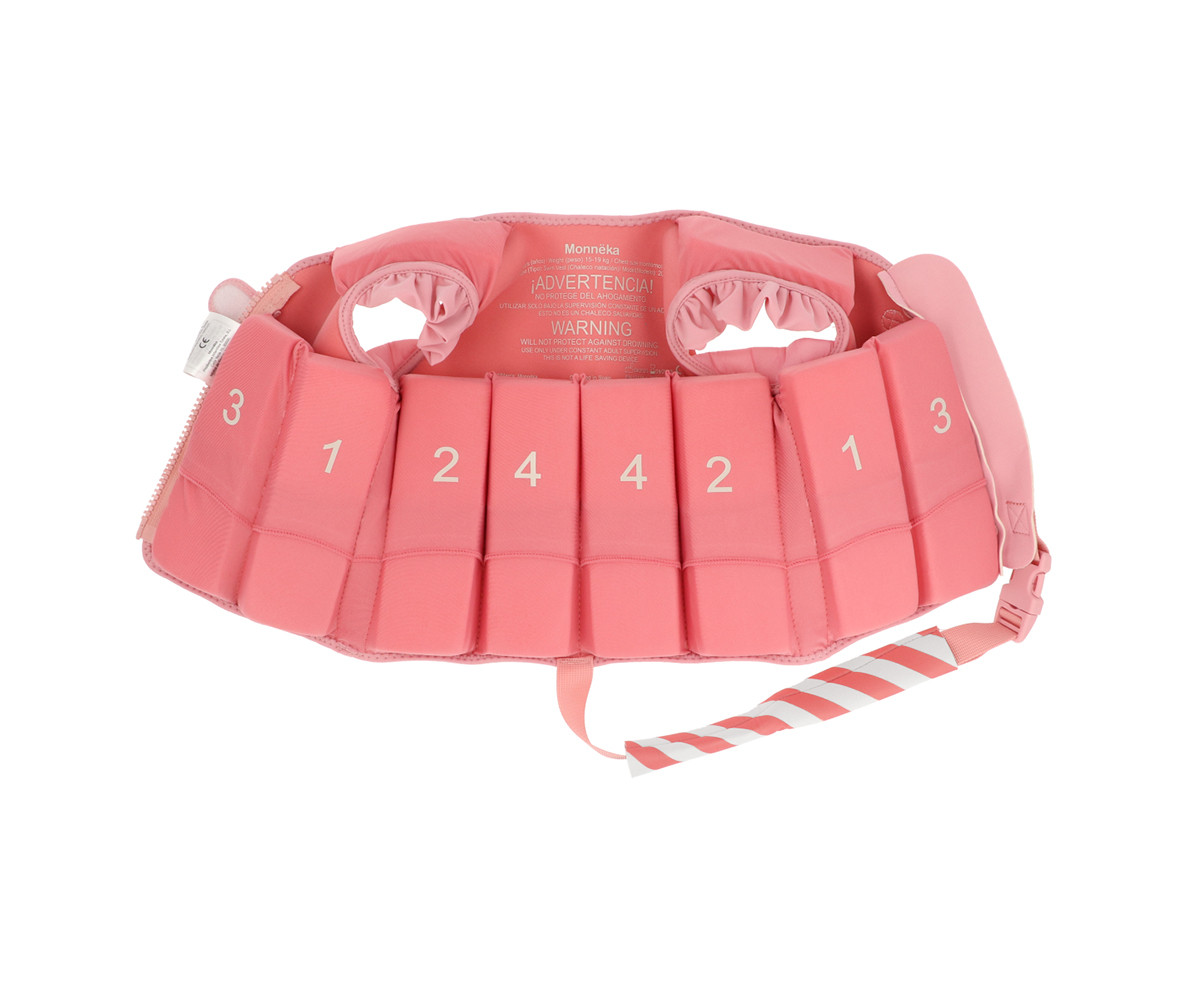 Chaleco Flotador Aprendizaje Stripes Bloom & Blush Talla 2 a 3 - Tutete - Imagen 3