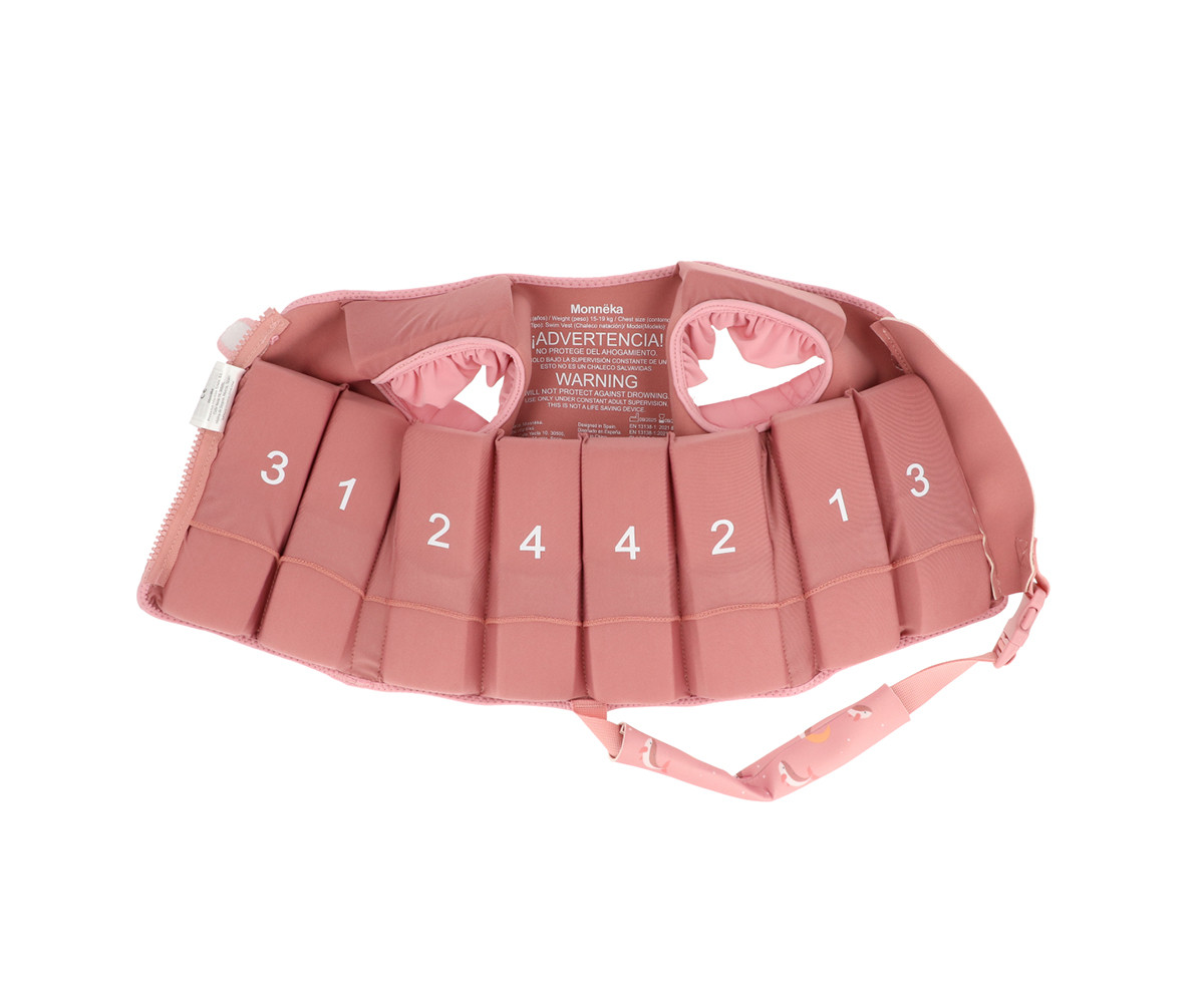 Chaleco Flotador Aprendizaje Whale Pink Talla 2 a 3 - Tutete - Imagen 3