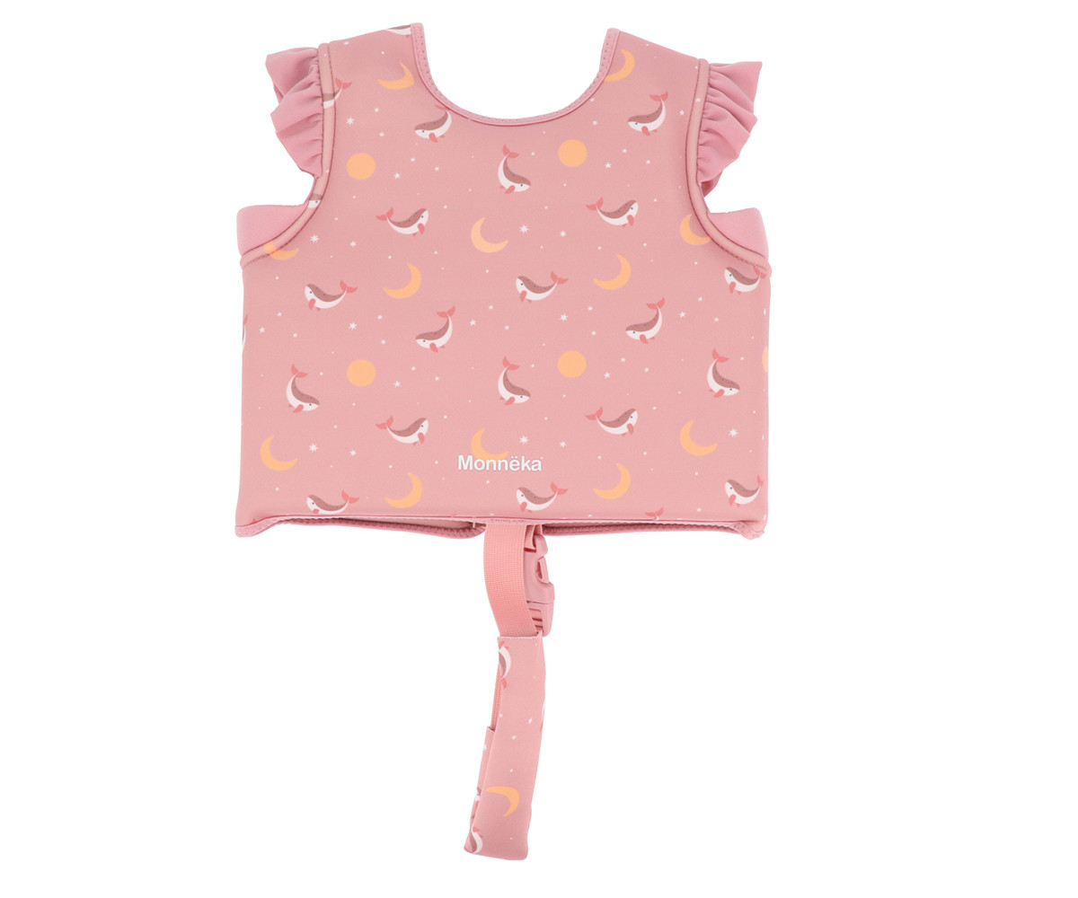 Chaleco Flotador Aprendizaje Whale Pink Talla 2 a 3 - Tutete - Imagen 2