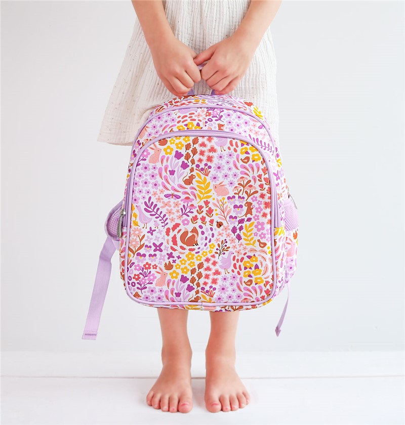 Mochila con Bolsillo Termico Flores - A Little Lovely Company - Imagen 4