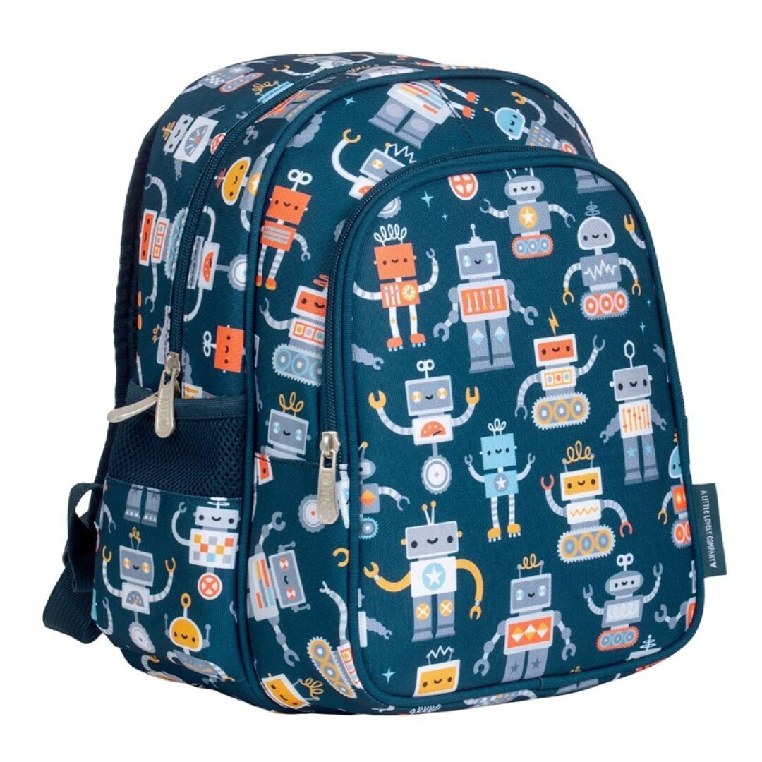 Mochila con Bolsillo Termico Robots - A Little Lovely Company