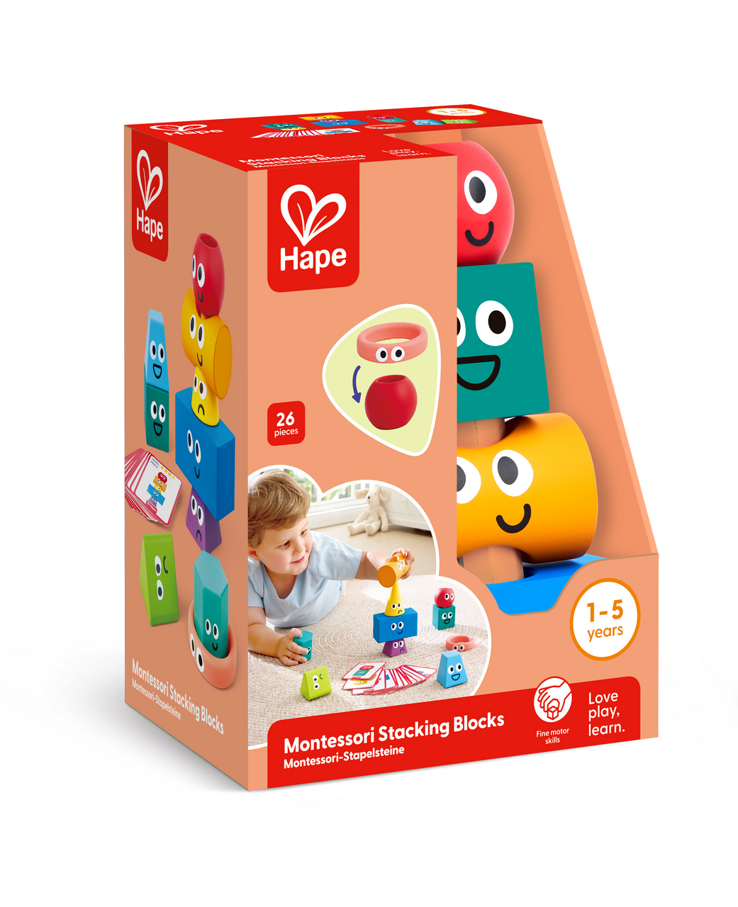 Bloques Montessori Apilables - Hape - Imagen 3