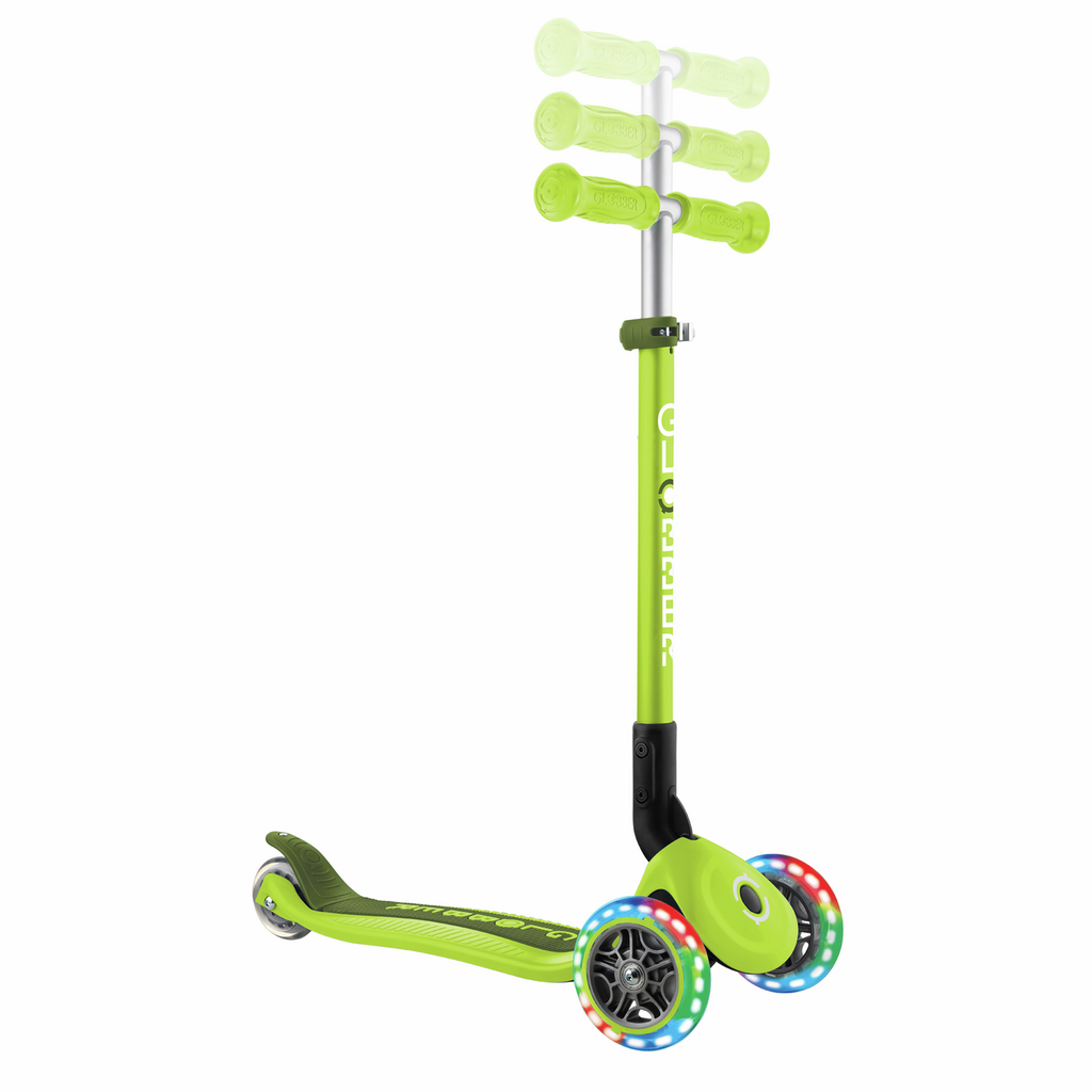 Patinete Plegable con Luces Verde - Globber - Imagen 2