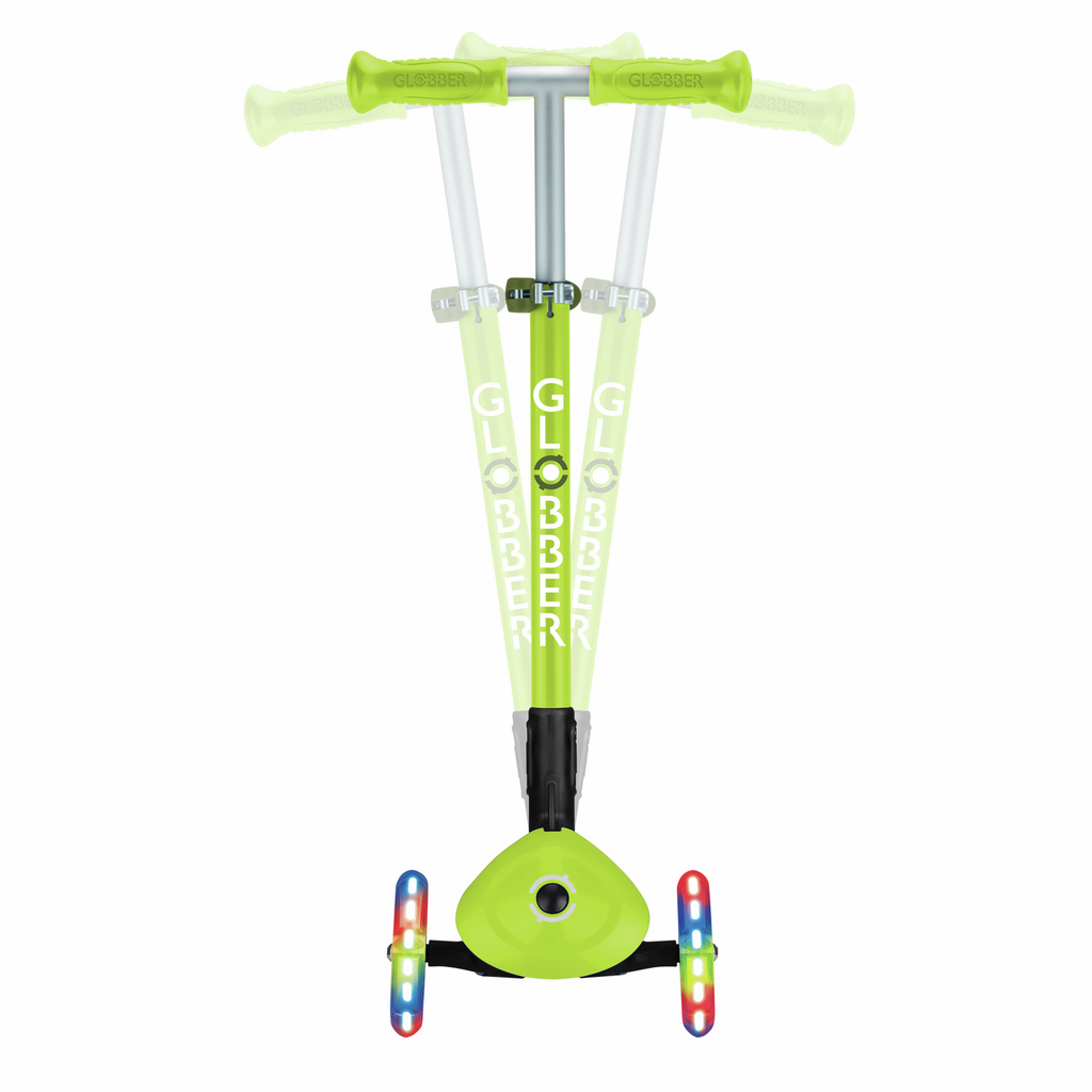 Patinete Plegable con Luces Verde - Globber - Imagen 3