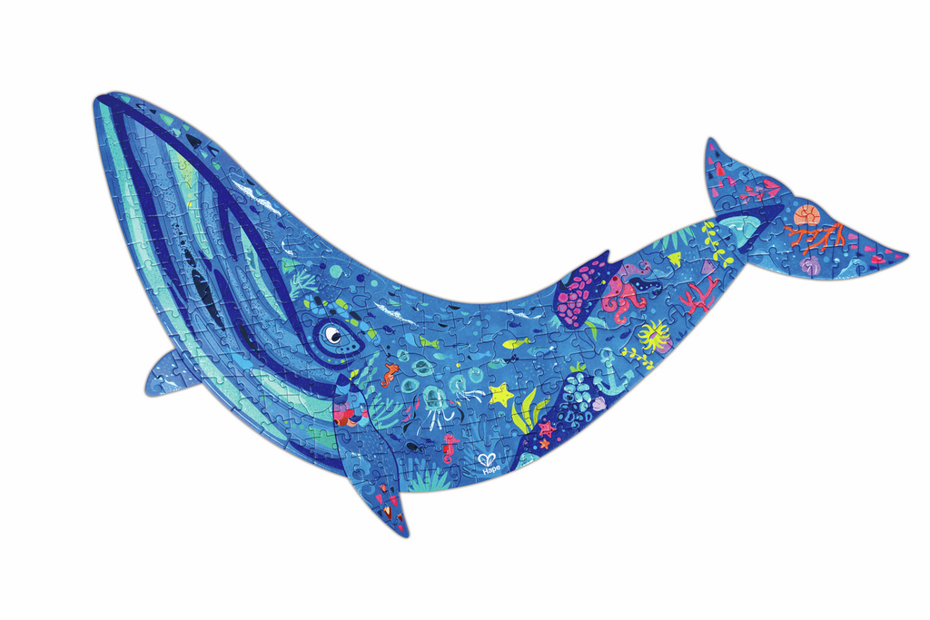 Puzzle de Suelo Brillante Ballena 200 piezas - Hape - Imagen 3