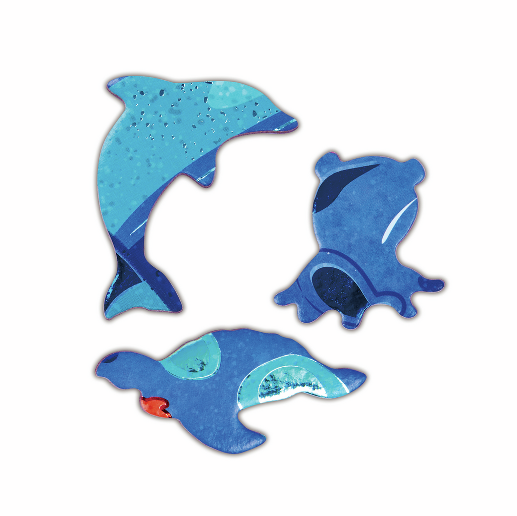 Puzzle de Suelo Brillante Ballena 200 piezas - Hape - Imagen 2